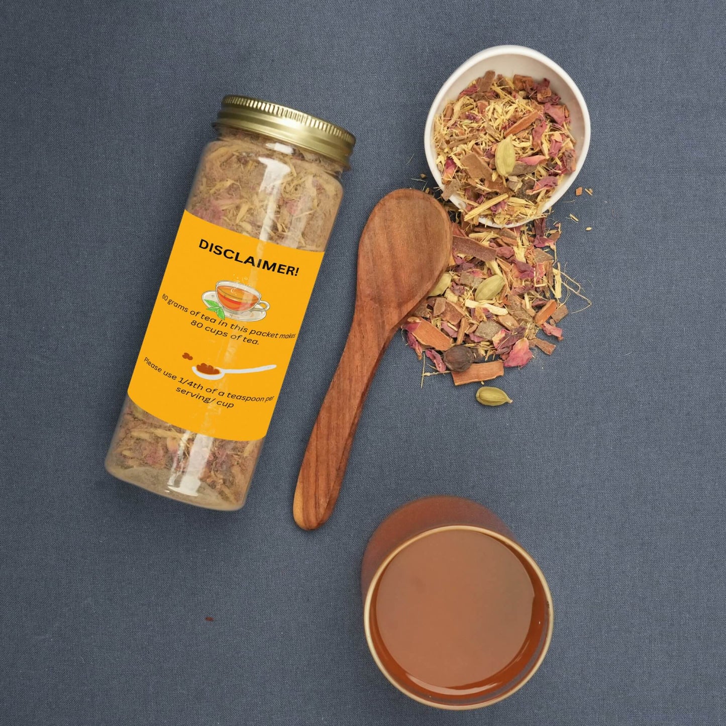 Ultimate Kashmiri Combo - Organic & Natural Apple Honey + Best Kashmiri Kahwa Chai